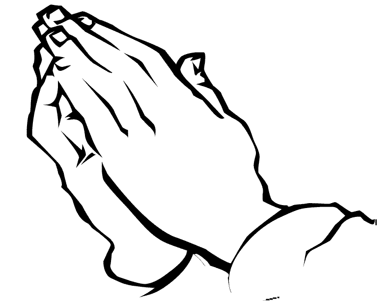 Praying hands with rosary clipart clipart