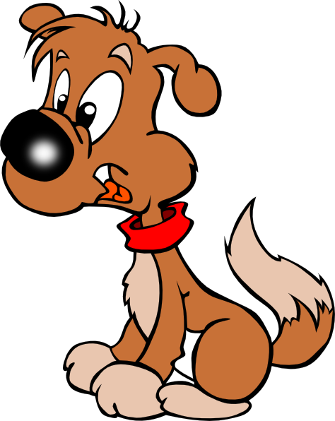 Puppy cartoon clip art at vector clip art online
