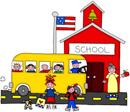 School bus displaying school clipart free clip art images