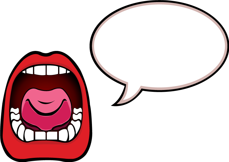 Talking mouth clipart free clipart images