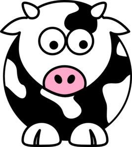 Black cow clip art at vector clip art online royalty