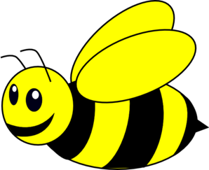 Bumble bee yellow clip art at vector clip art online
