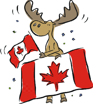 Canada remembrance day 5 clipart flag moose goose