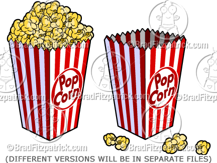 Cartoon popcorn clip art popcorn graphics clipart popcorn icon