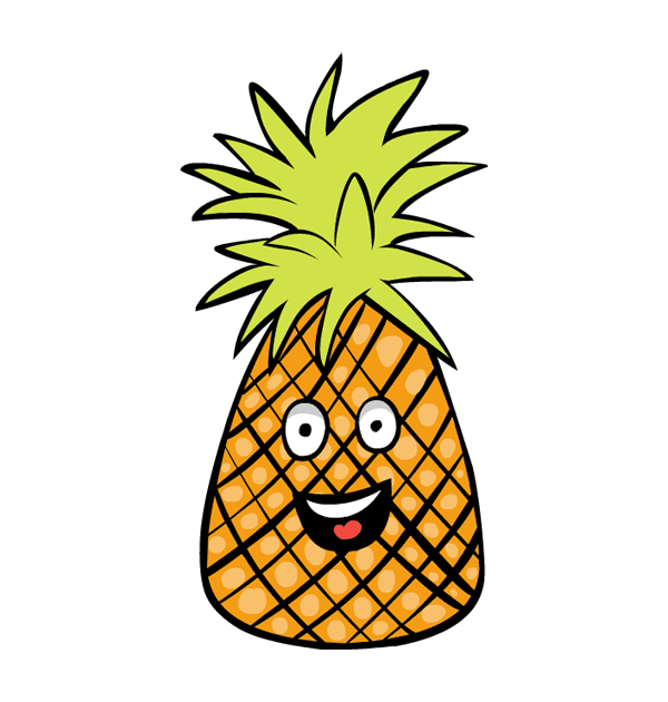 Clip art thankgiving happy pineapple fruit big