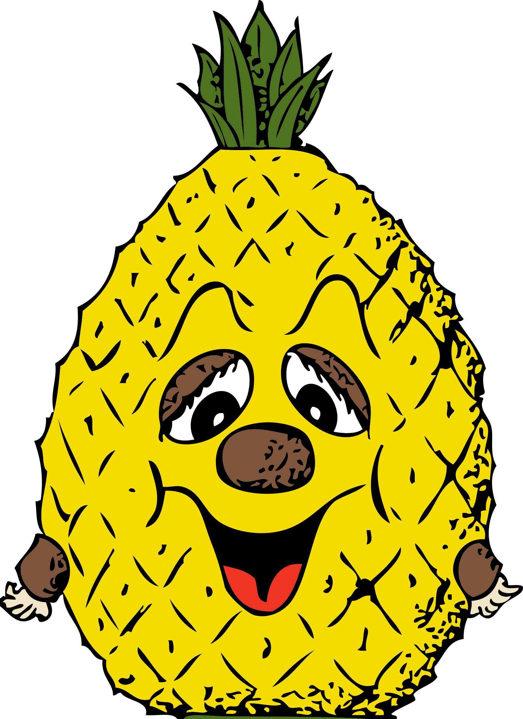 Clipart pineapple head
