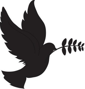 Dove clipart image a dove the bird of peace with an olive