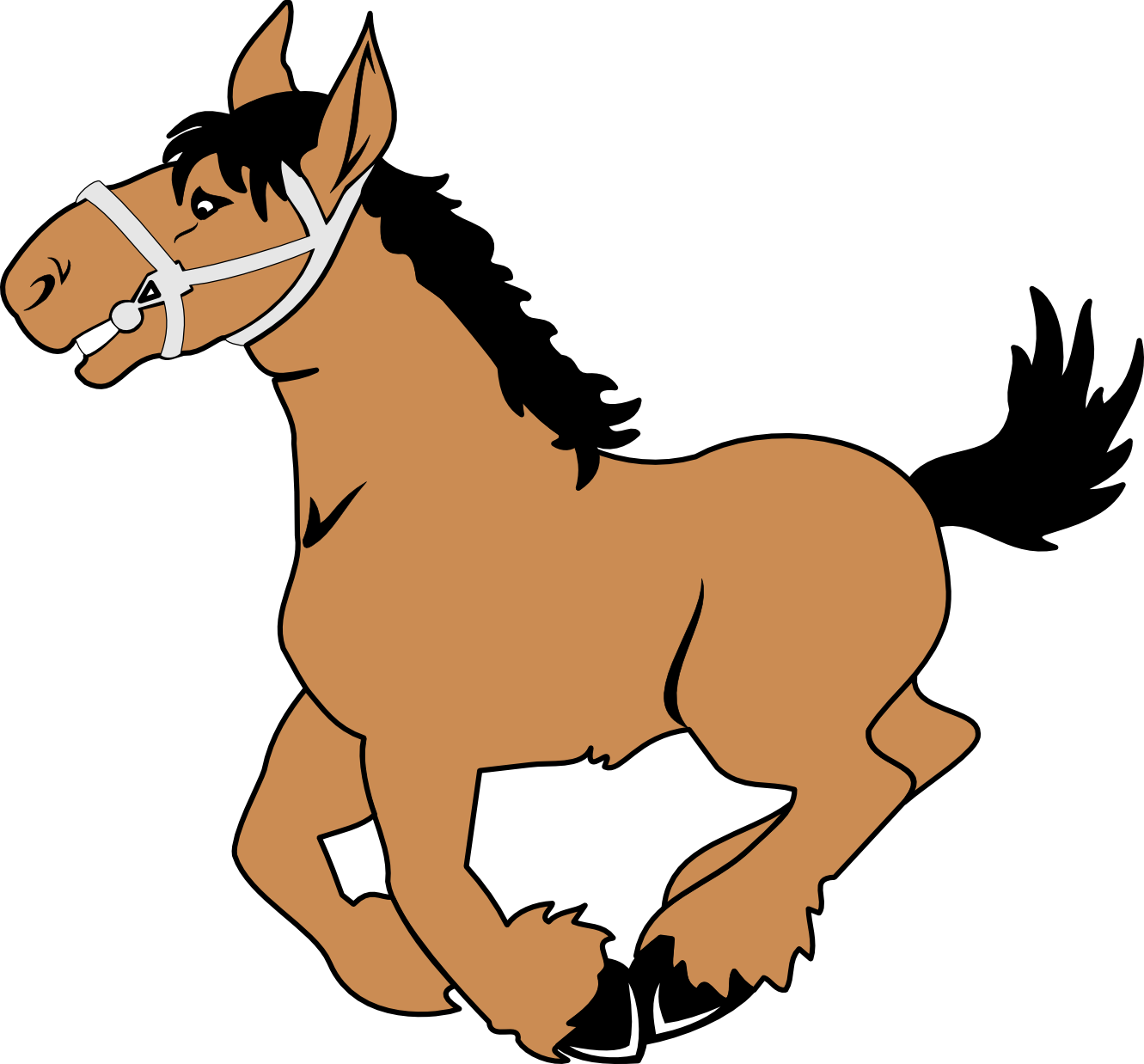 Funny horse clipart