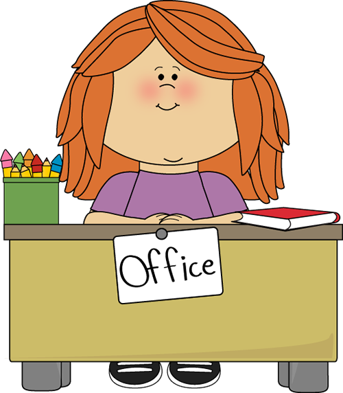 Girl office assistant clip art girl office assistant vector image