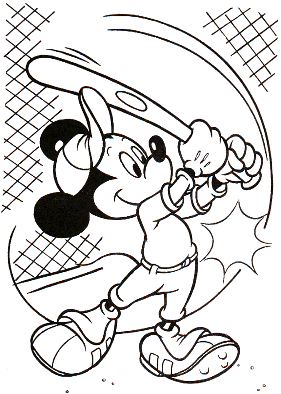 Mickey mouse colouring pages 2