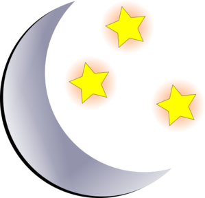 Moon and stars clip art at vector clip art online