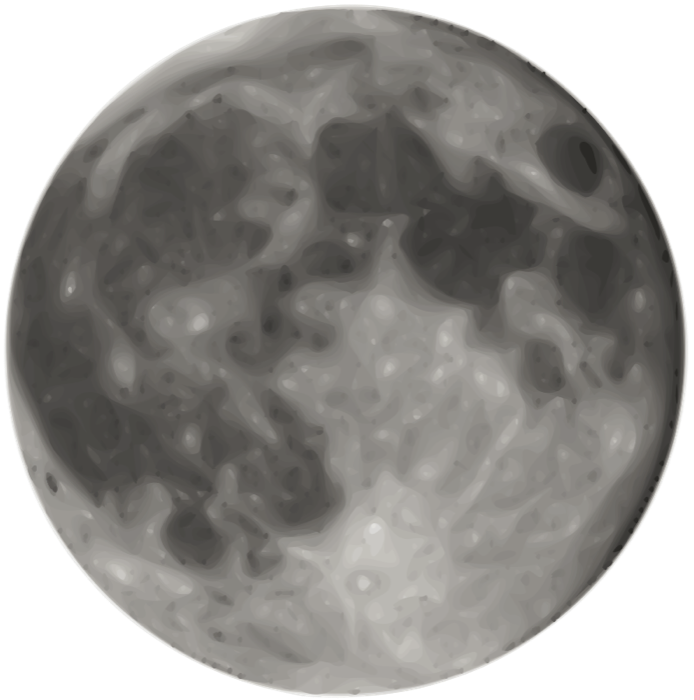 Moon clipart graphics of moons lunar phases 