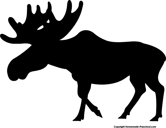 Moose free silhouette clipart