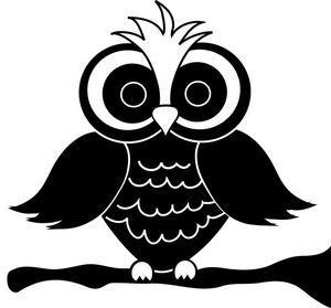Owl clipart image black and white owl cartoon clipart