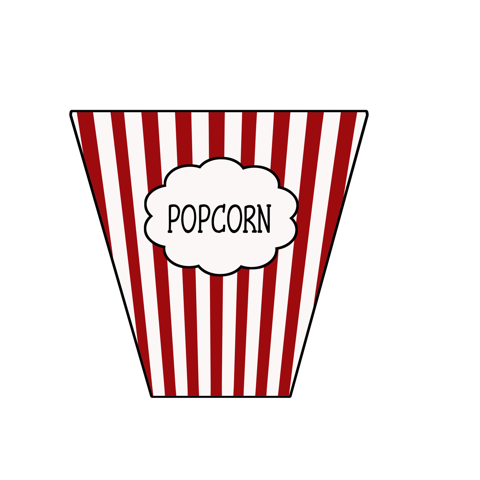 Popcorn border writing paper free clipart images