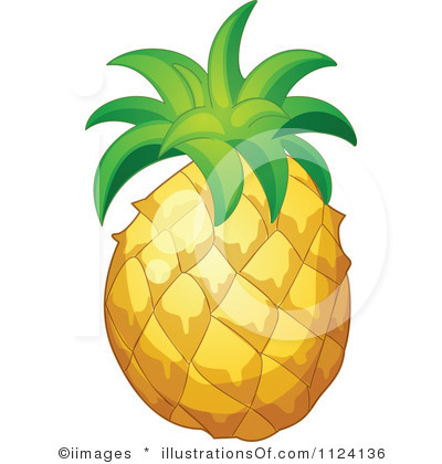Royalty free pineapple clipart illustration 6