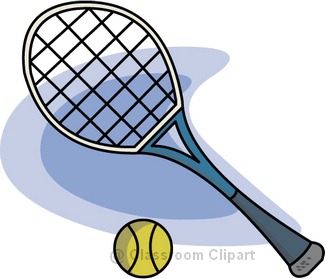 Tennis clipart tennisrack classroom clipart