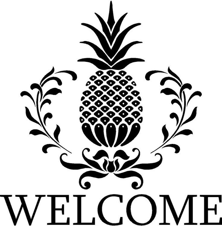 Welcome pineapple clipart