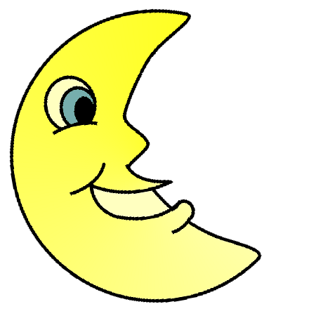 Yellow full moon clipart free clipart images