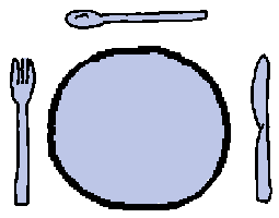 Cooking place setting clipart plate clipart 1