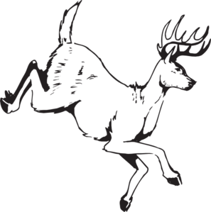 Deer jumping clip art high quality clip art