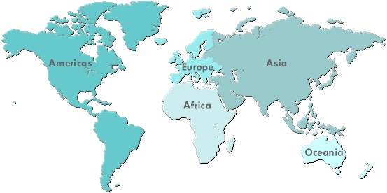 Free clipart map of the world