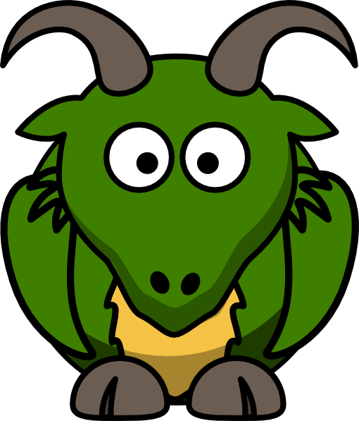 Green dragon clip art at vector clip art online