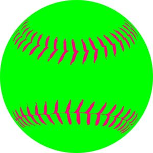 Green softball clip art at vector clip art online