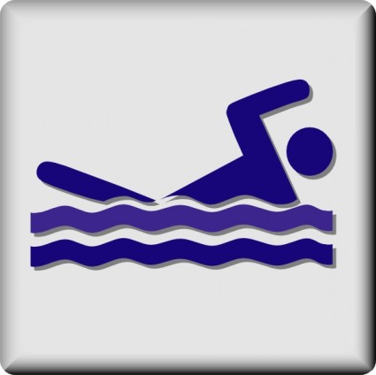 Hotel icon swimming pool clip art free vector in open office