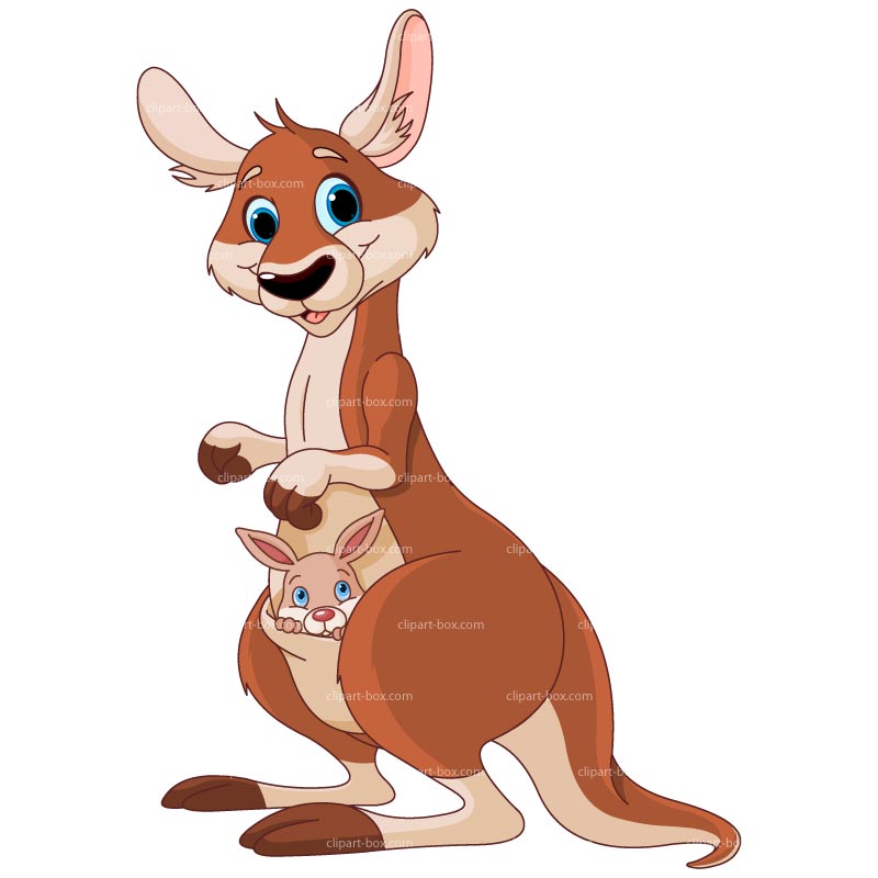 Kangaroo brenda clipart