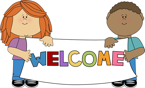 Kids holding a welcome sign clip art kids holding a welcome sign