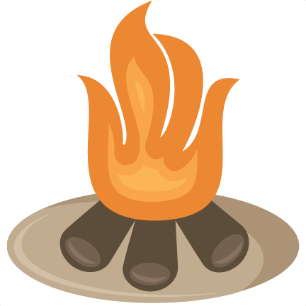 Large campfire