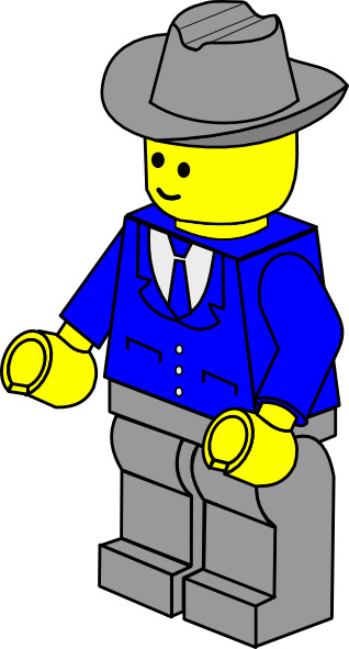 Lego town businessman clip art free vector clipart
