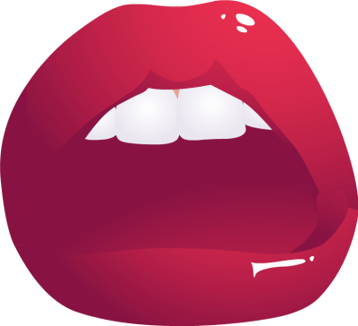 Lips open mouth clipart