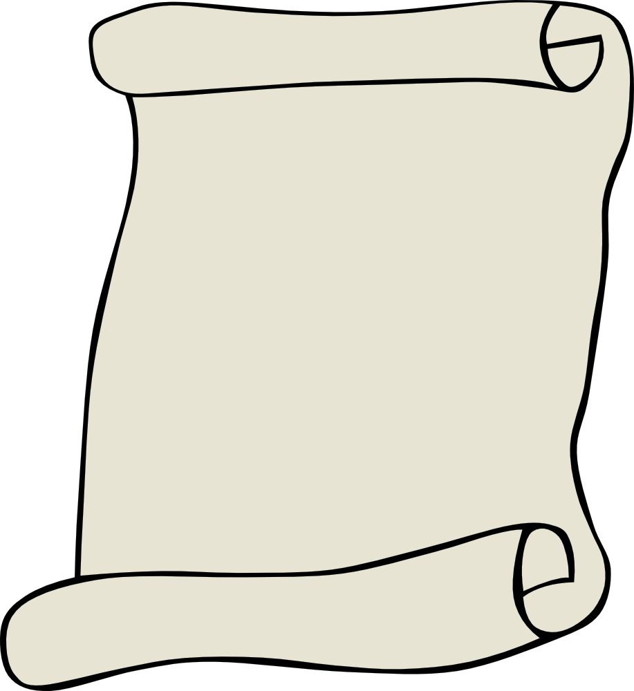 Parchment scroll clipart clipart