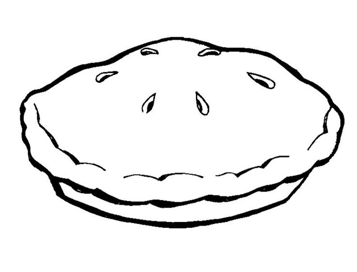 Pie clipart black and white 3