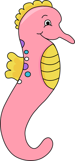 Pink seahorse clip art pink seahorse image