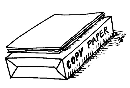 Ream of copy paper clip art gallery