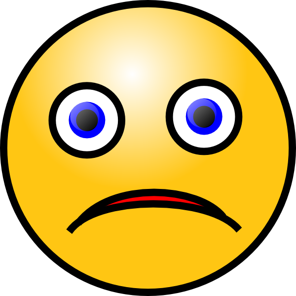 Sad face sad smiley clip art at vector clip art online royalty