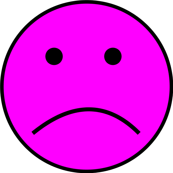 Sad face vector clip art