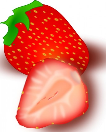 Strawberry clip art free vector in open office drawing svg svg 3