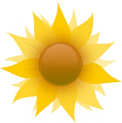 Sunflower clip art free vector in open office drawing svg svg