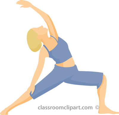 Yoga stretching clipart