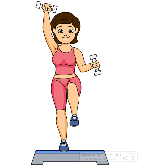 Fitness and exercise aerobic exercise lady fitness trainer