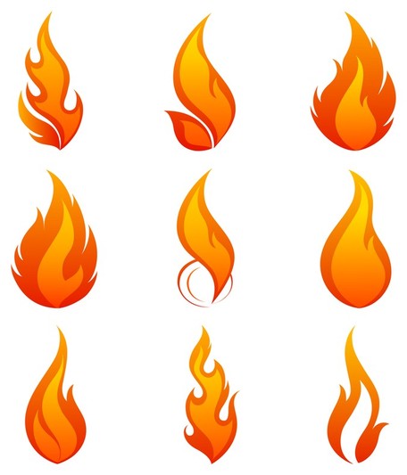 Flame clip art vector flame graphics
