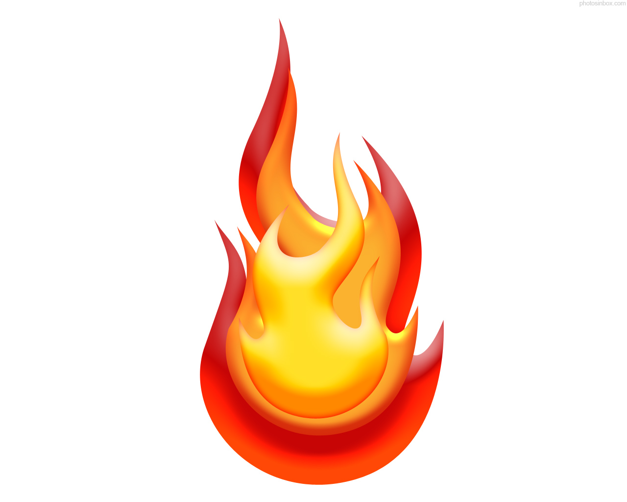 Red flame clip art