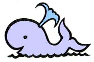 Water whale clipart