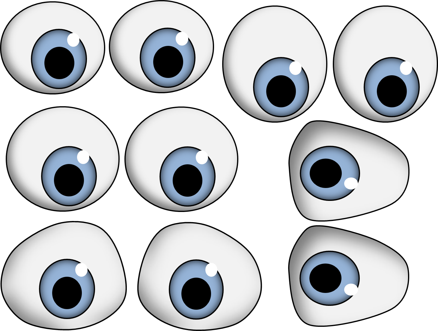 Googly eyes clip art