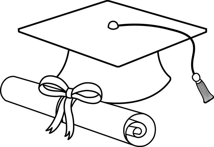 Graduation hat flying graduation caps clip art graduation cap line art free