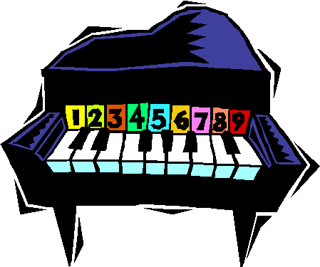 Piano jazz clipart